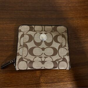 Coach Brown and Cream Wallet